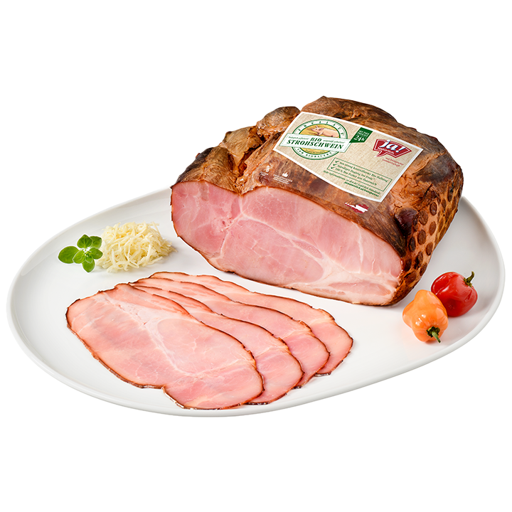 Ja! Natürlich Bio-Bauerngeselchtes vom Strohschwein