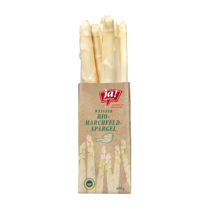 weißer Bio-Spargel