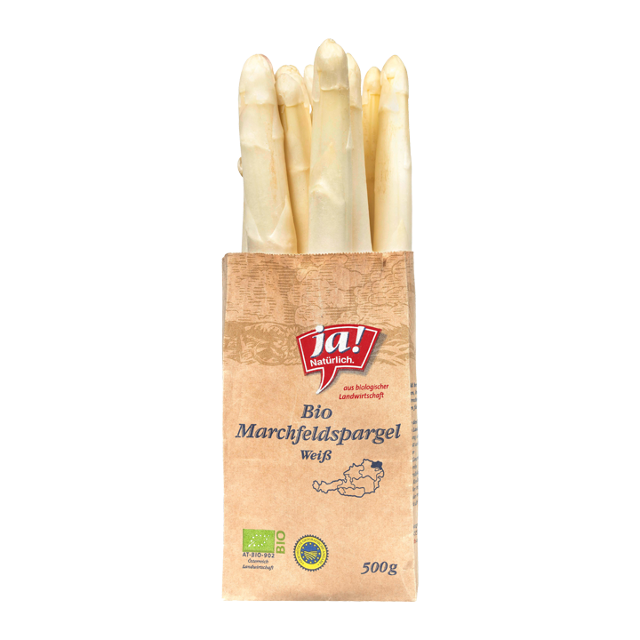 weißer Bio-Spargel