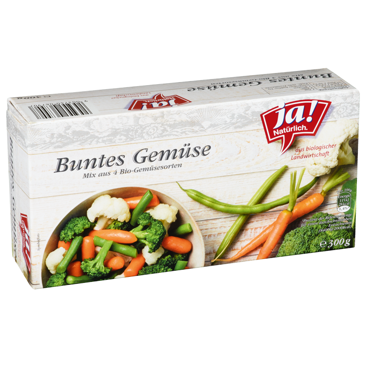 Buntes Bio-Gemüse