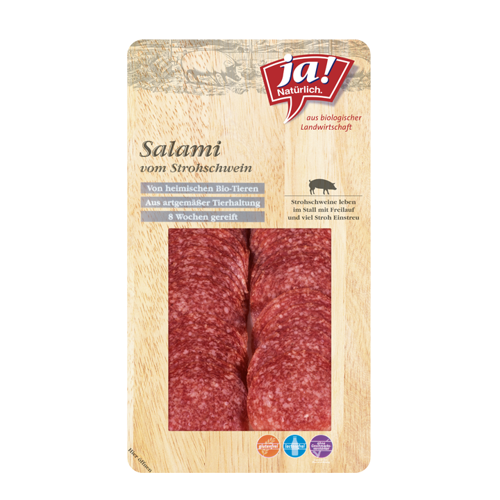 Bio-Salami in Scheiben