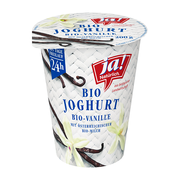 Bio Fruchtjoghurt Vanille im 200g Becher von Ja! Natürlich