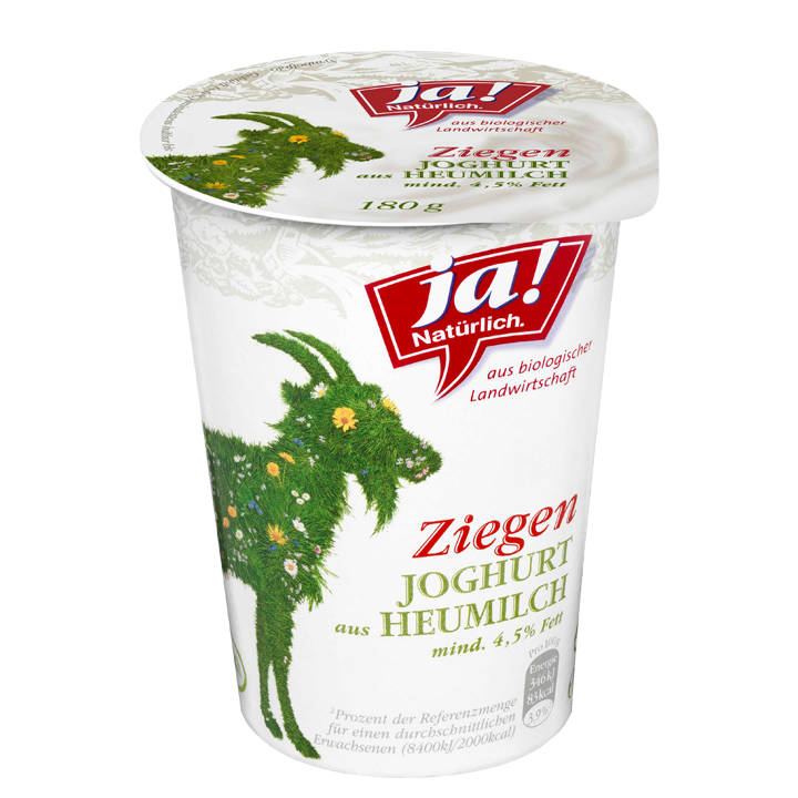 Bio-Ziegenjoghurt natur aus Heumilch