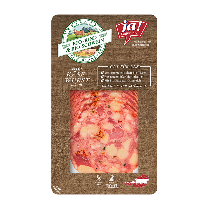 Bio-Käsewurst pikant