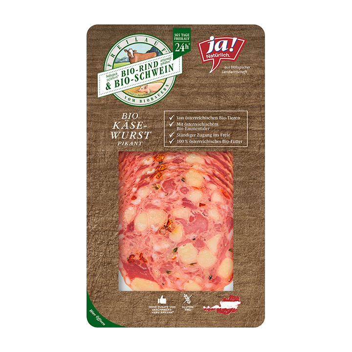 Bio-Käsewurst pikant