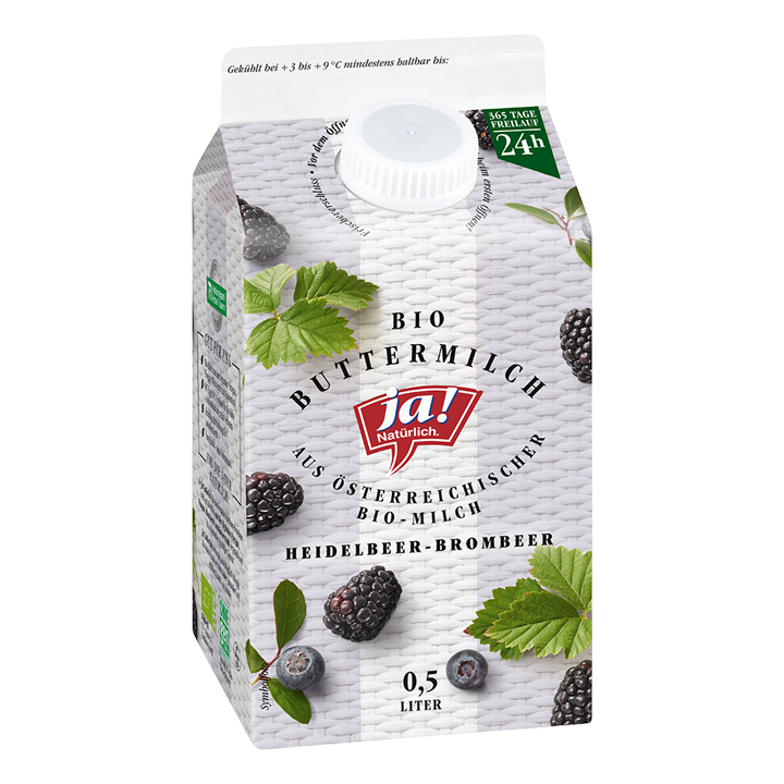 Bio-Buttermilch Heidelbeer-Brombeer