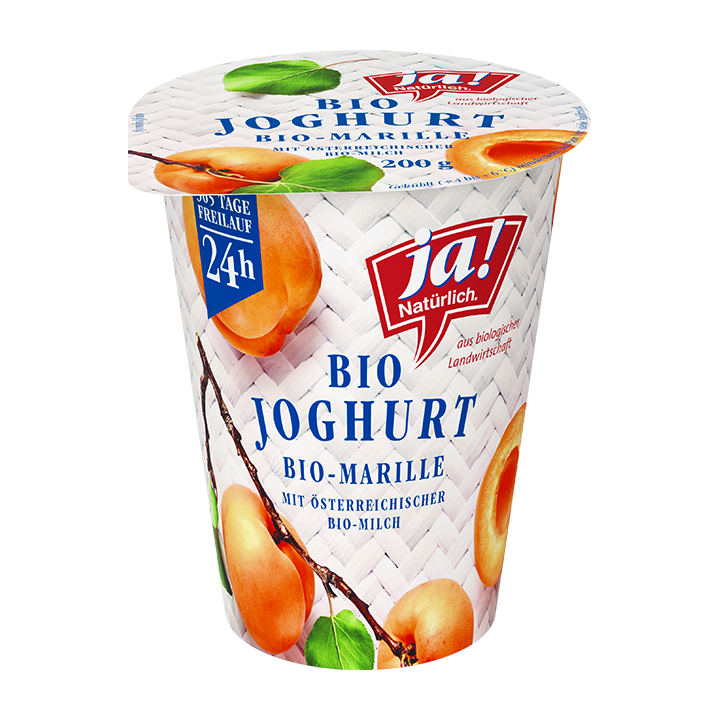 Bio Fruchtjoghurt Marille im 200g Becher von Ja! Natürlich