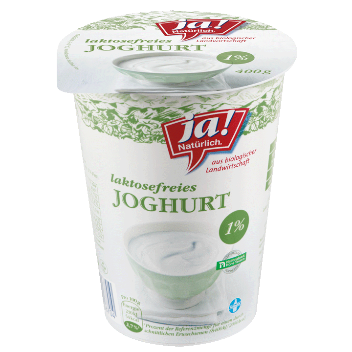 Laktosefreies Bio-Joghurt