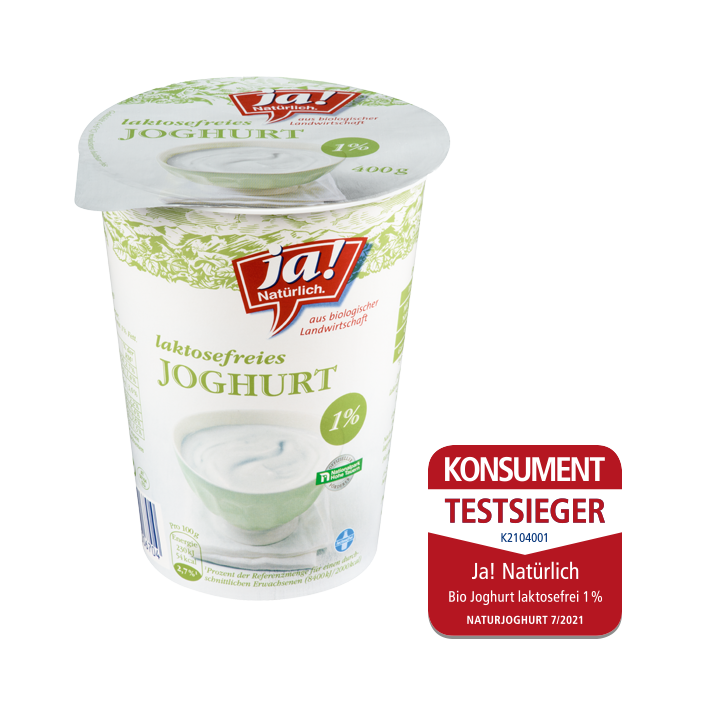Laktosefreies Bio-Joghurt