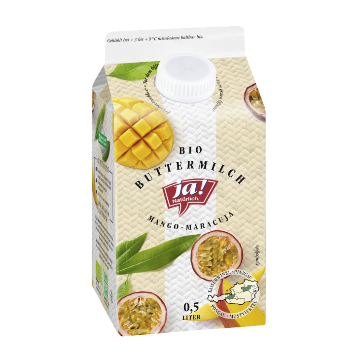 Bio-Buttermilch Mango-Maracuja