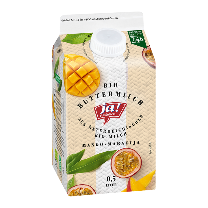 Bio-Buttermilch Mango-Maracuja