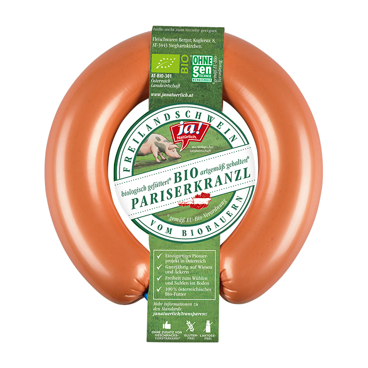Bio-Pariserkranzl vom Freilandschwein