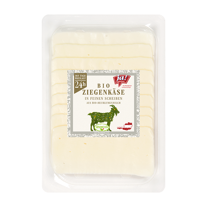 Bio-Ziegenheumilchschnittkäse Scheiben