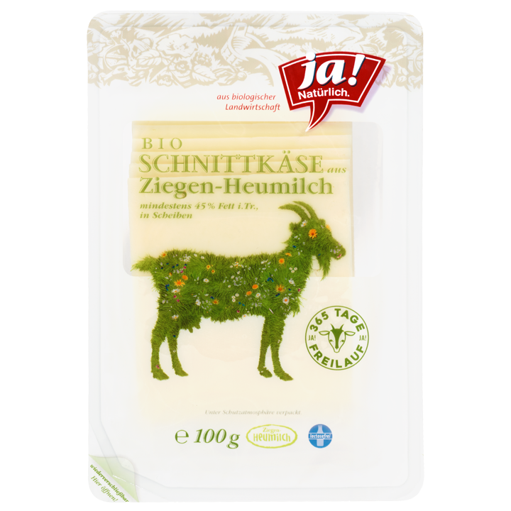 Bio-Ziegenheumilchschnittkäse Scheiben