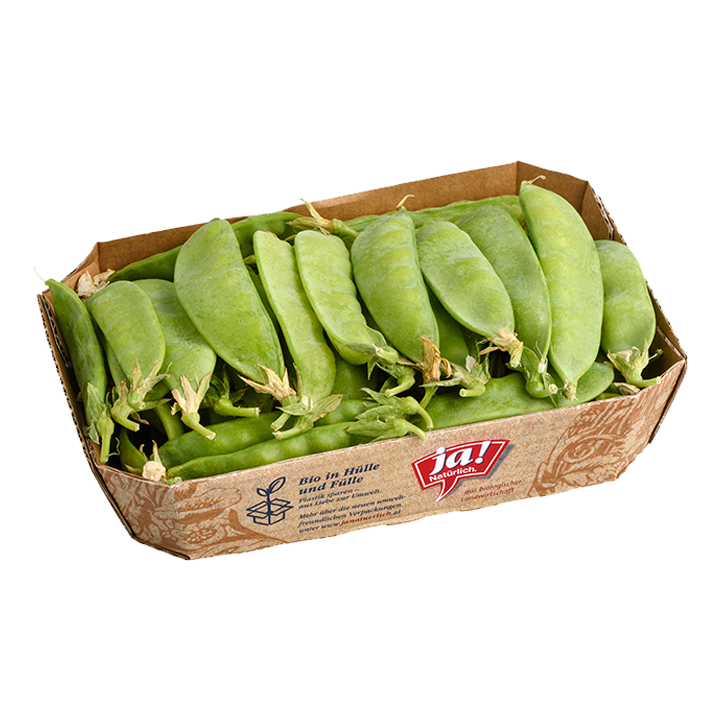 Bio-Zuckererbsen