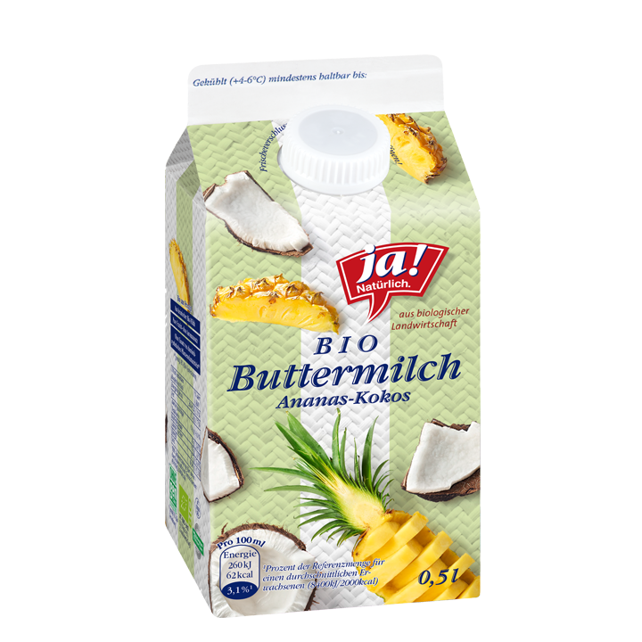Bio-Buttermilch Ananas Kokos