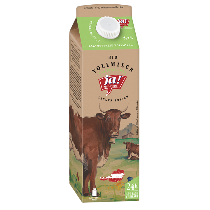 Laktosefreie Bio-Vollmilch