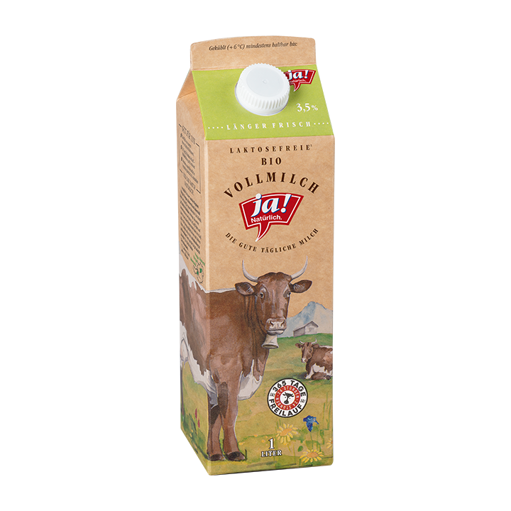 Laktosefreie Bio-Vollmilch