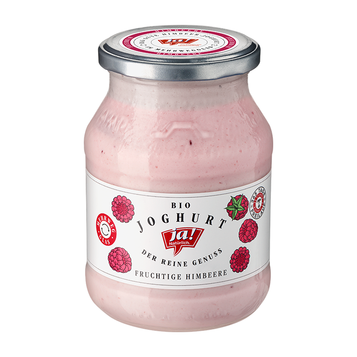 Bio-Fruchtjoghurt Himbeer im Mehrwegglas