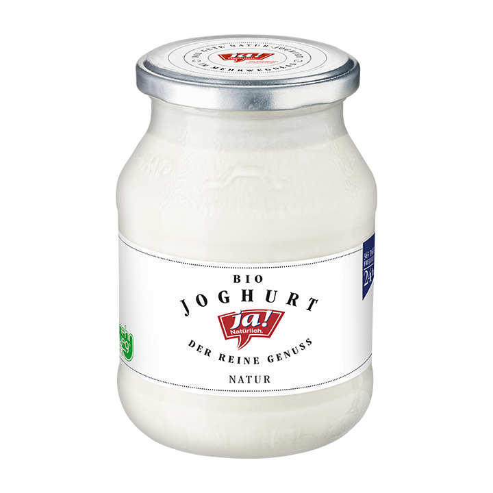 Bio-Naturjoghurt im Mehrwegglas