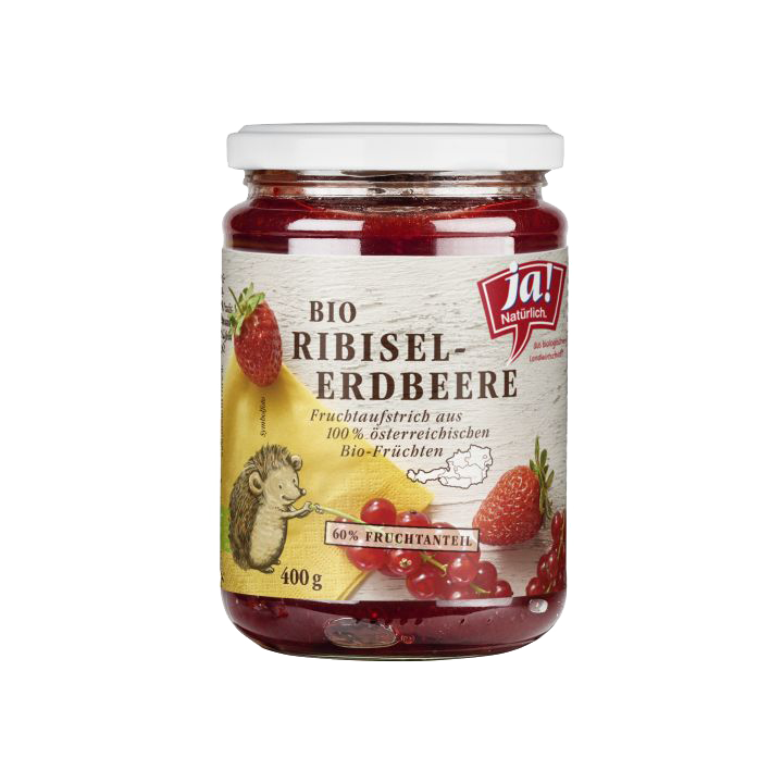 Bio-Fruchtaufstrich Ribisel-Erdbeere