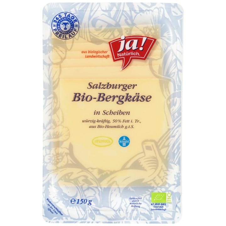 Bio-Bergkäse Scheiben aus Heumilch