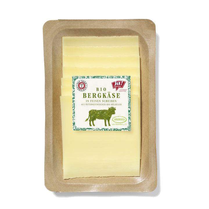 Bio-Bergkäse Scheiben aus Heumilch