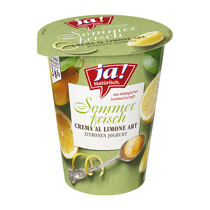 Bio-Fruchtjoghurt Sommerfrisch Crema al Limone Art