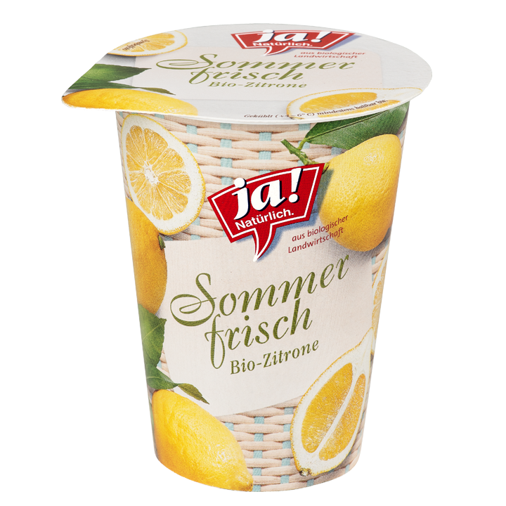 Bio-Fruchtjoghurt Sommerfrisch Zitrone