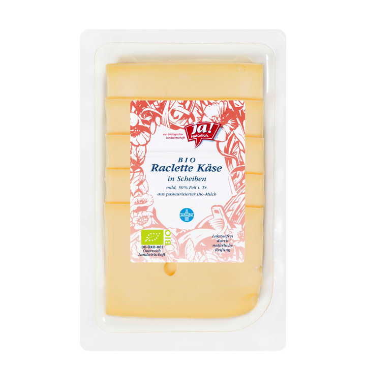 Bio-Raclette Käse Scheiben