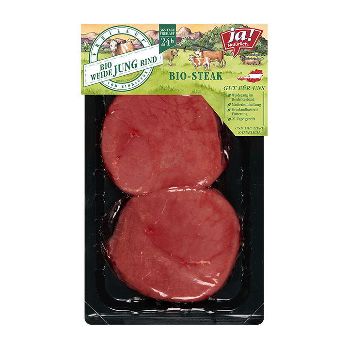 Bio-Minutensteak vom Weidejungrind