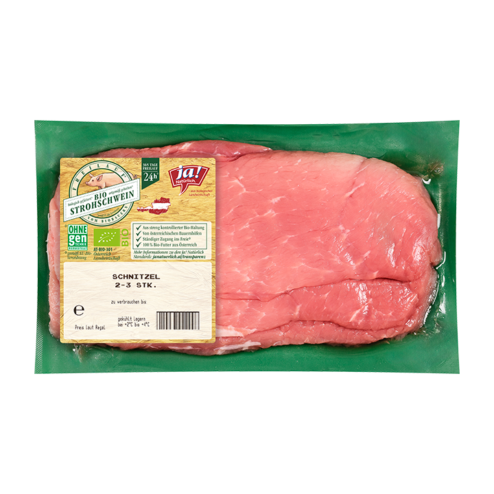 Bio-Schnitzel vom Strohschwein - Ja! Natürlich