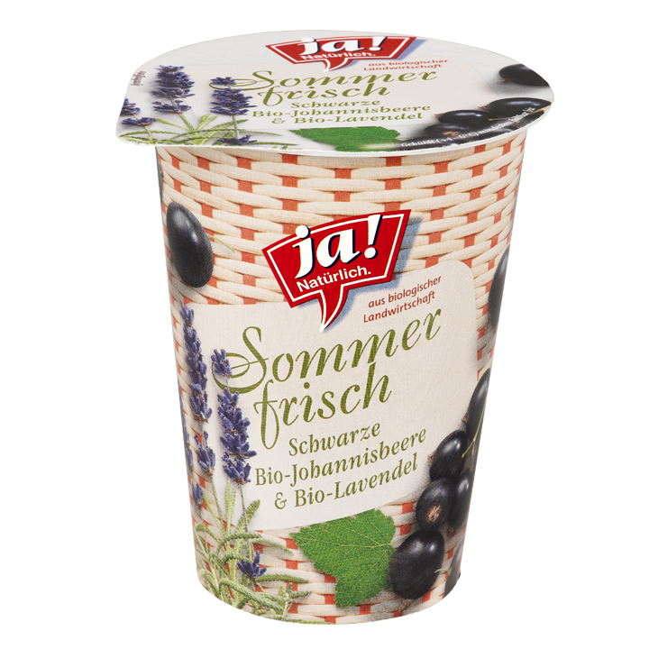 Bio-Fruchtjoghurt Sommerfrisch Schwarze Johannisbeere-Lavendel