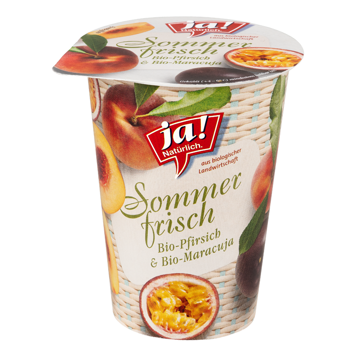 Bio-Fruchtjoghurt Sommerfrisch Pfirsich-Maracuja