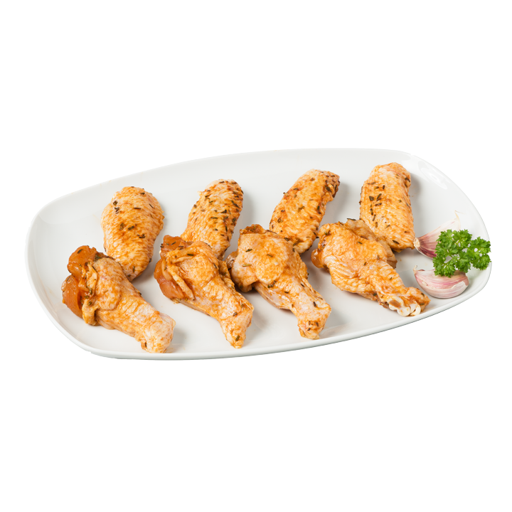 Bio-Chickenwings gewürzt