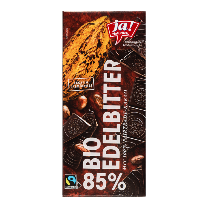 Bio-Edelbitterschokolade 85%
