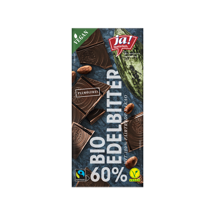 Bio-Edelbitterschokolade 60%