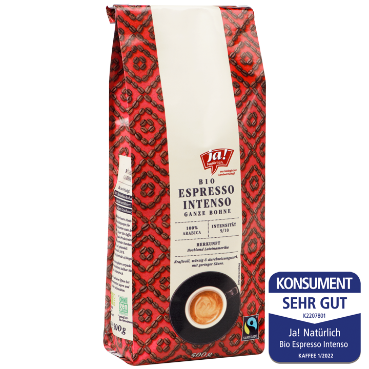 Bio-Espresso Intenso ganze Bohne