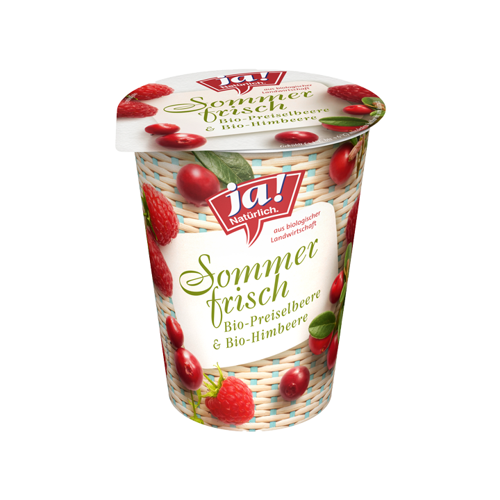 Bio-Fruchtjoghurt Sommerfrisch Preiselbeer-Himbeer