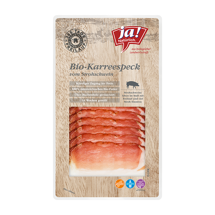 Bio-Karreespeck vom Strohschwein