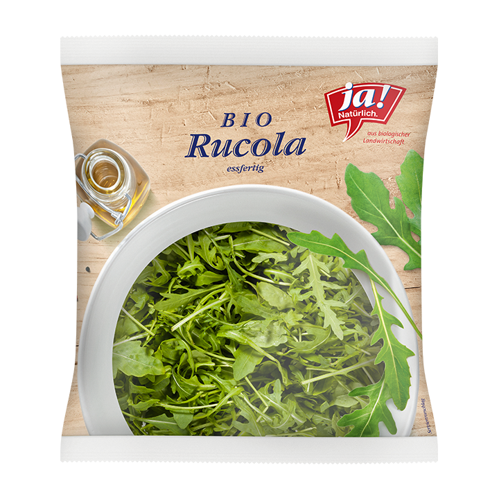 Bio-Rucola im Beutel