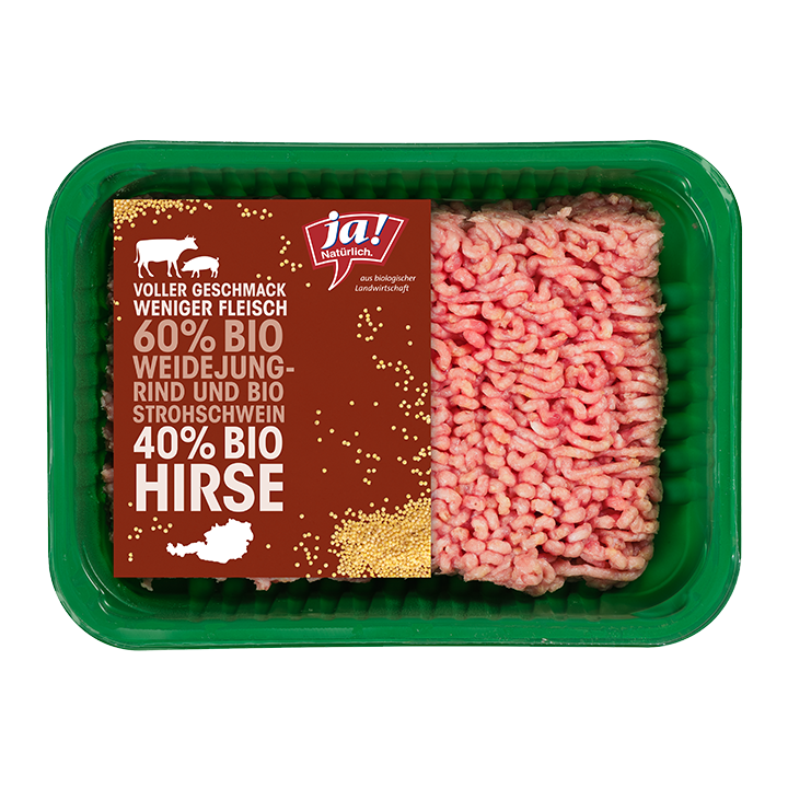 Bio-Faschiertes mit Bio-Hirse