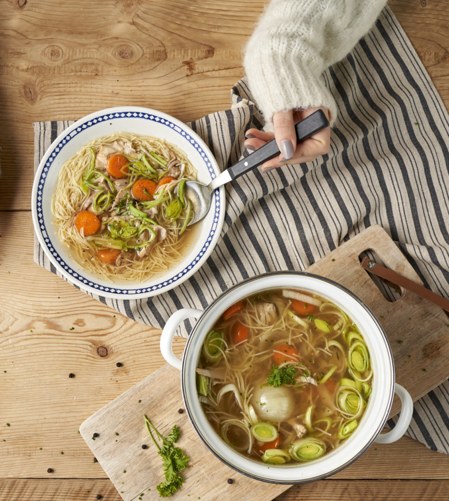 Hühnersuppe Wiesenhendl