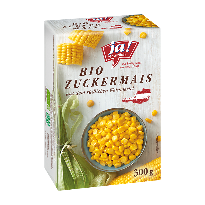 Bio-Zuckermais tiefgekühlt