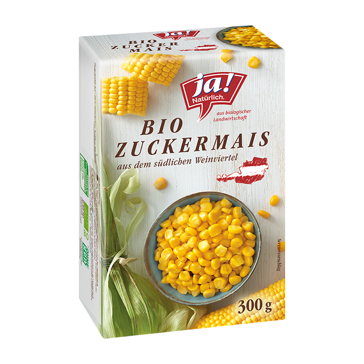 Bio-Zuckermais tiefgekühlt