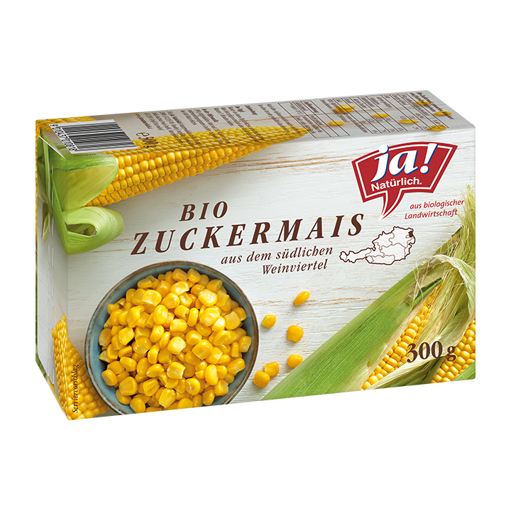 Bio-Zuckermais tiefgekühlt
