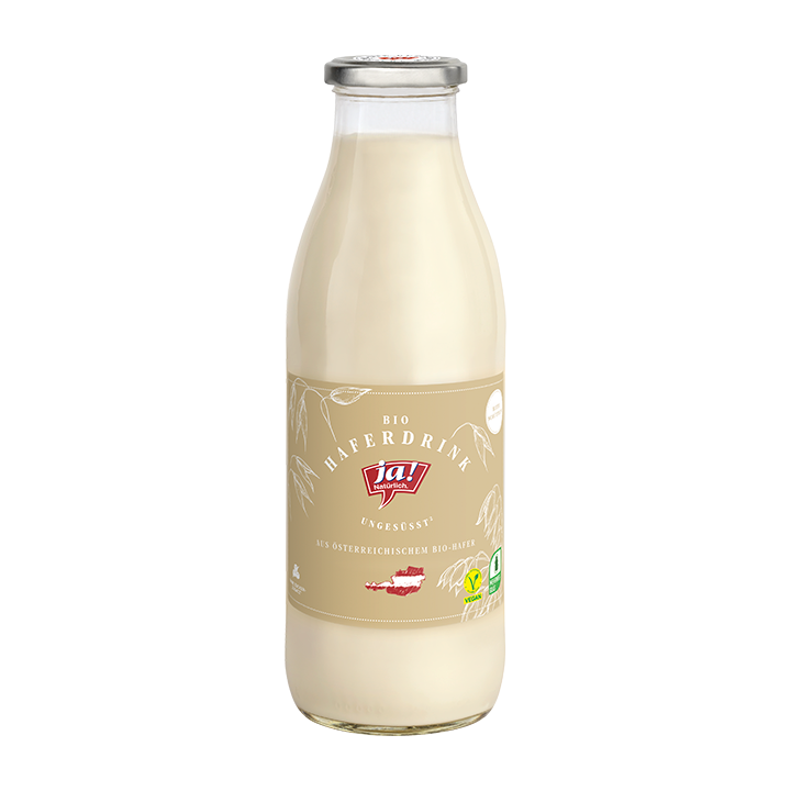 Bio-Haferdrink in der Mehrwegflasche