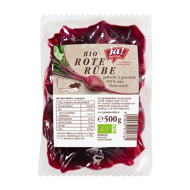 Bio-Rote Rüben gegart und gekocht