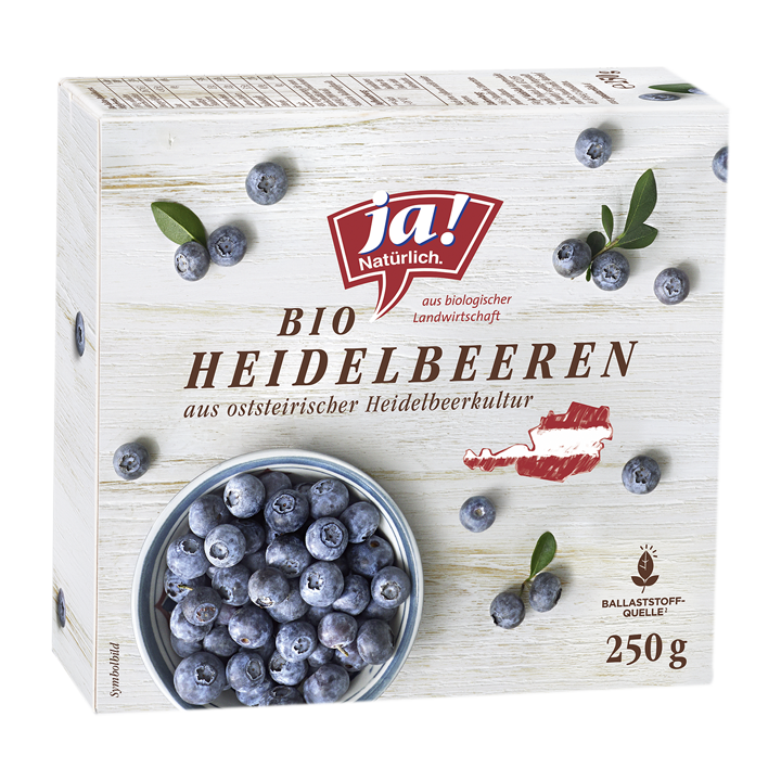 Bio-Heidelbeeren tiefgekühlt