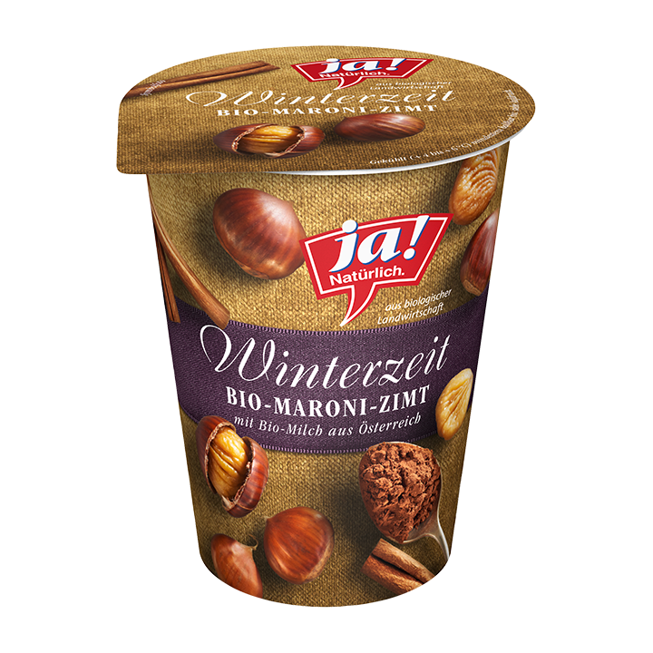 Bio-Fruchtjoghurt Winterzeit Maroni-Zimt